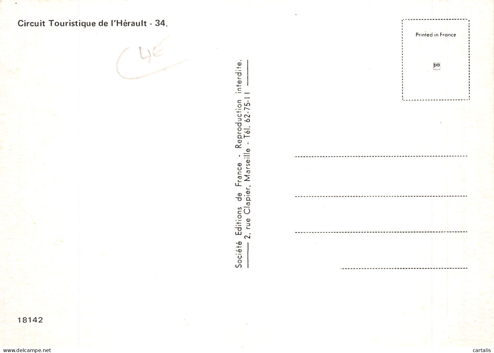 34-L HERAULT-N° 4425-B/0159 - Other & Unclassified