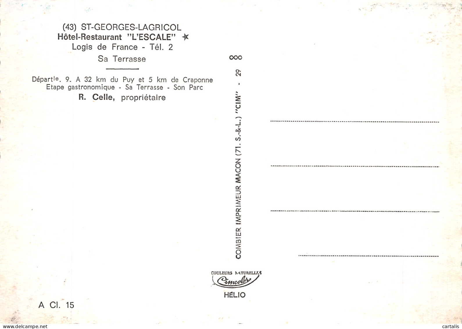 43-SAINT GEORGES LAGRICOL-N° 4426-B/0353 - Altri & Non Classificati