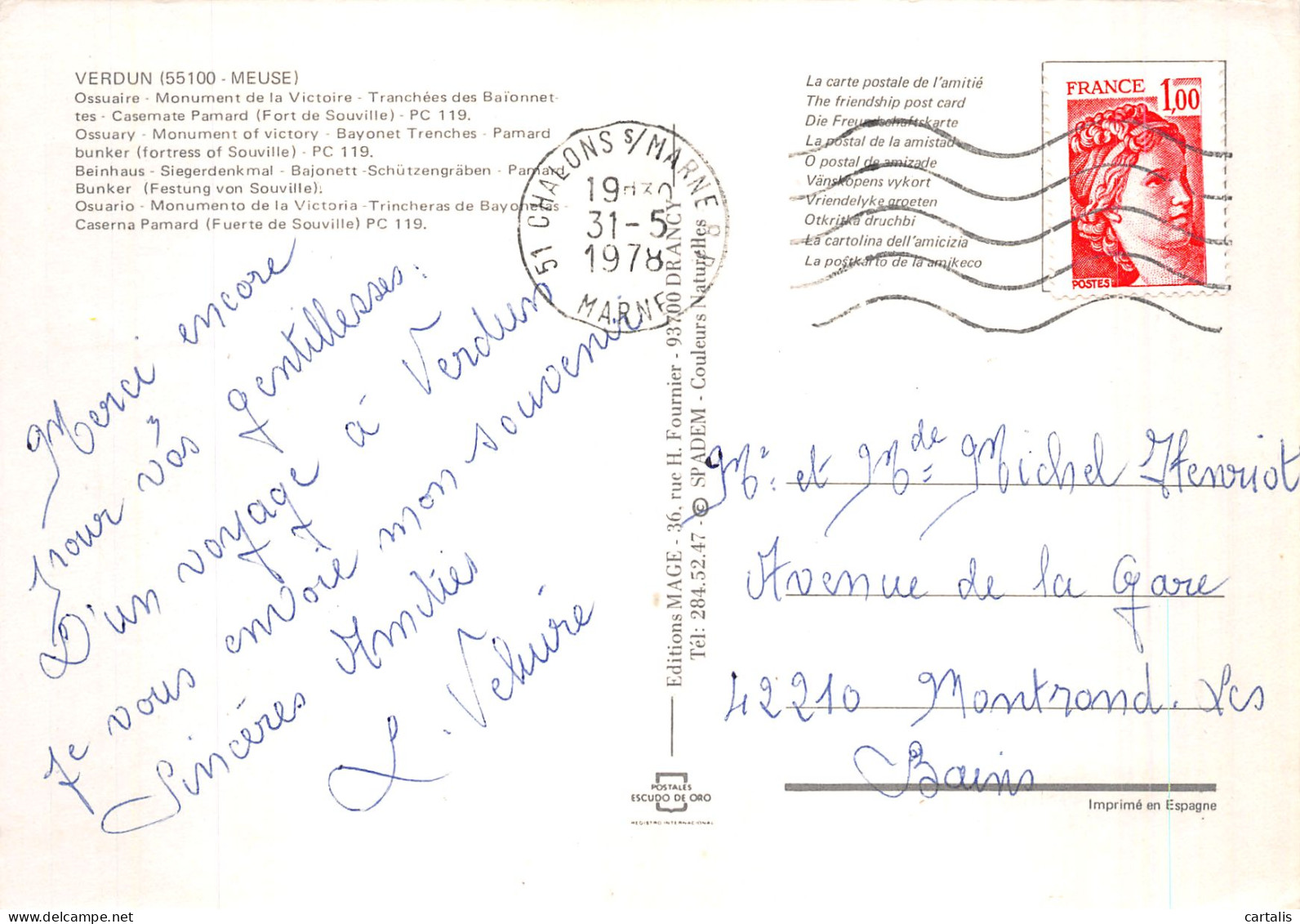 55-VERDUN-N° 4426-B/0233 - Verdun
