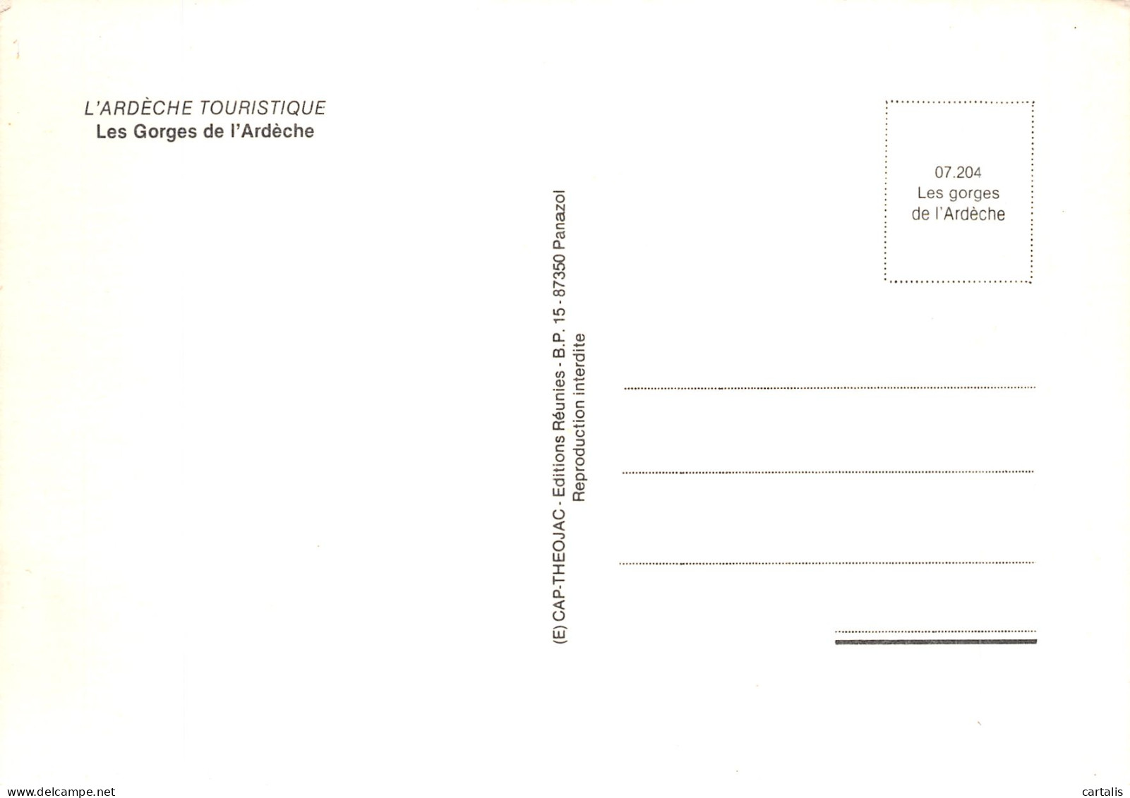 07-GORGES DE L ARDECHE-N° 4426-B/0213 - Other & Unclassified