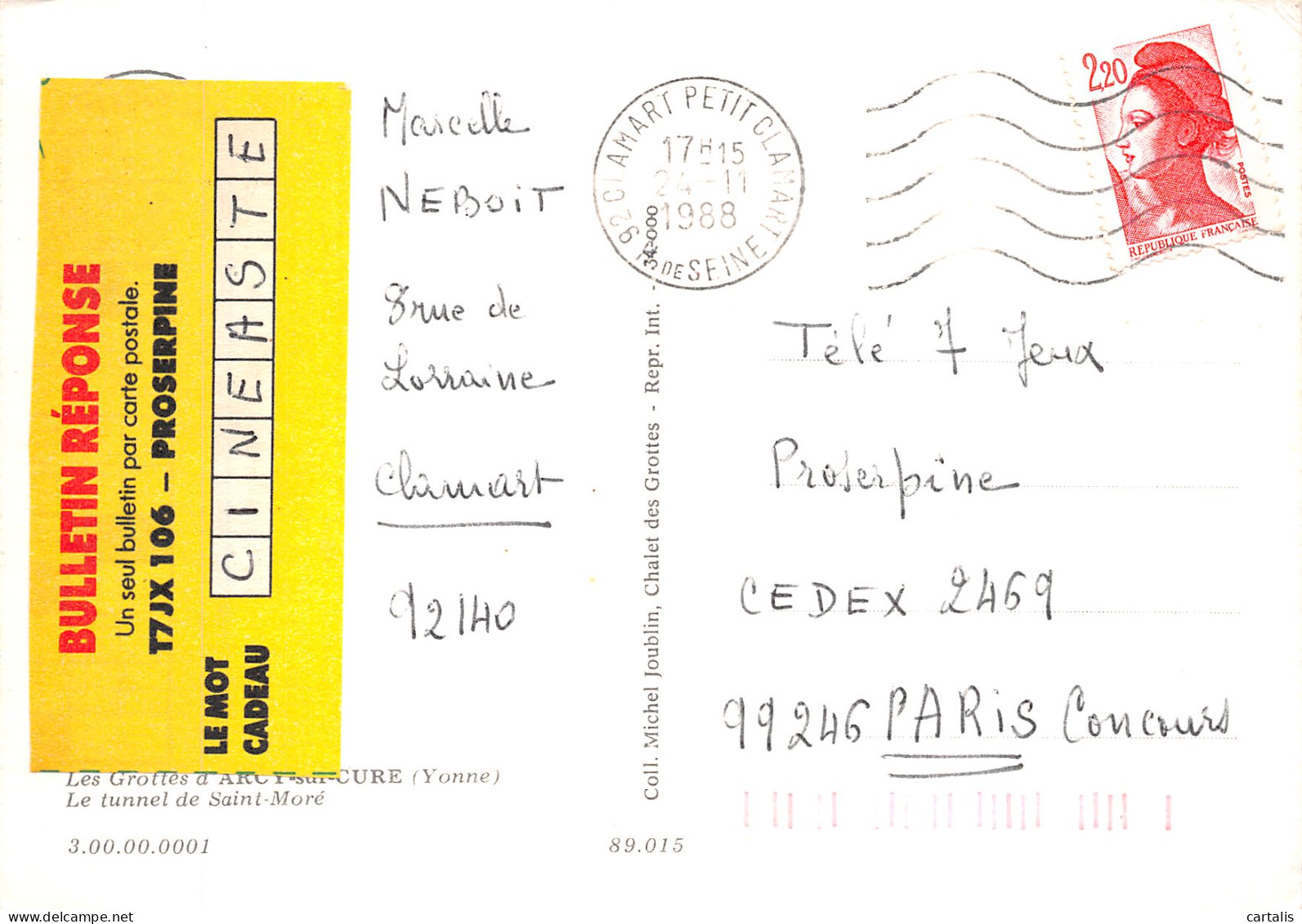89-ARCY SUR CURE-N° 4426-B/0159 - Other & Unclassified