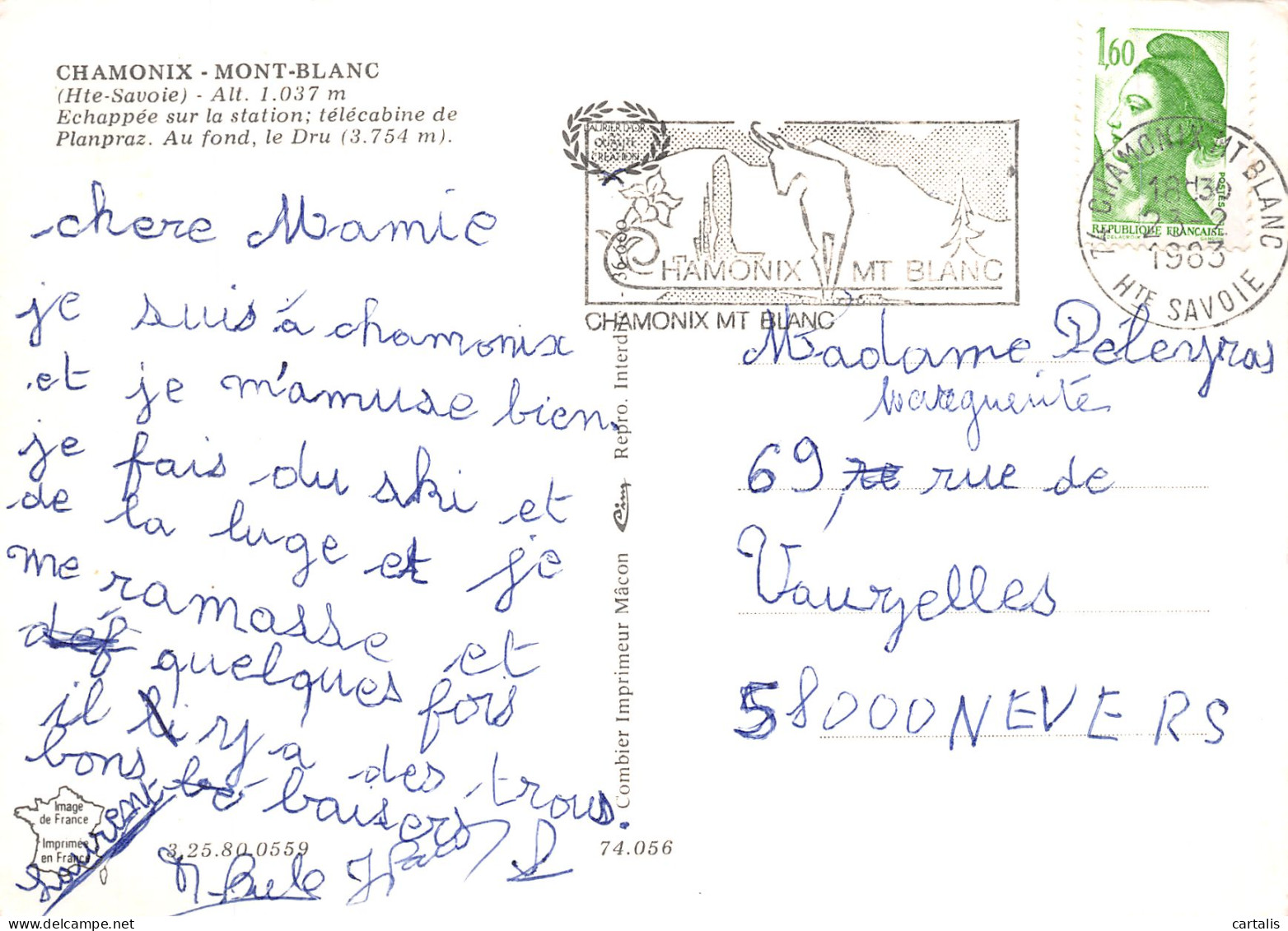 74-CHAMONIX MONT BLANC-N° 4426-B/0041 - Chamonix-Mont-Blanc