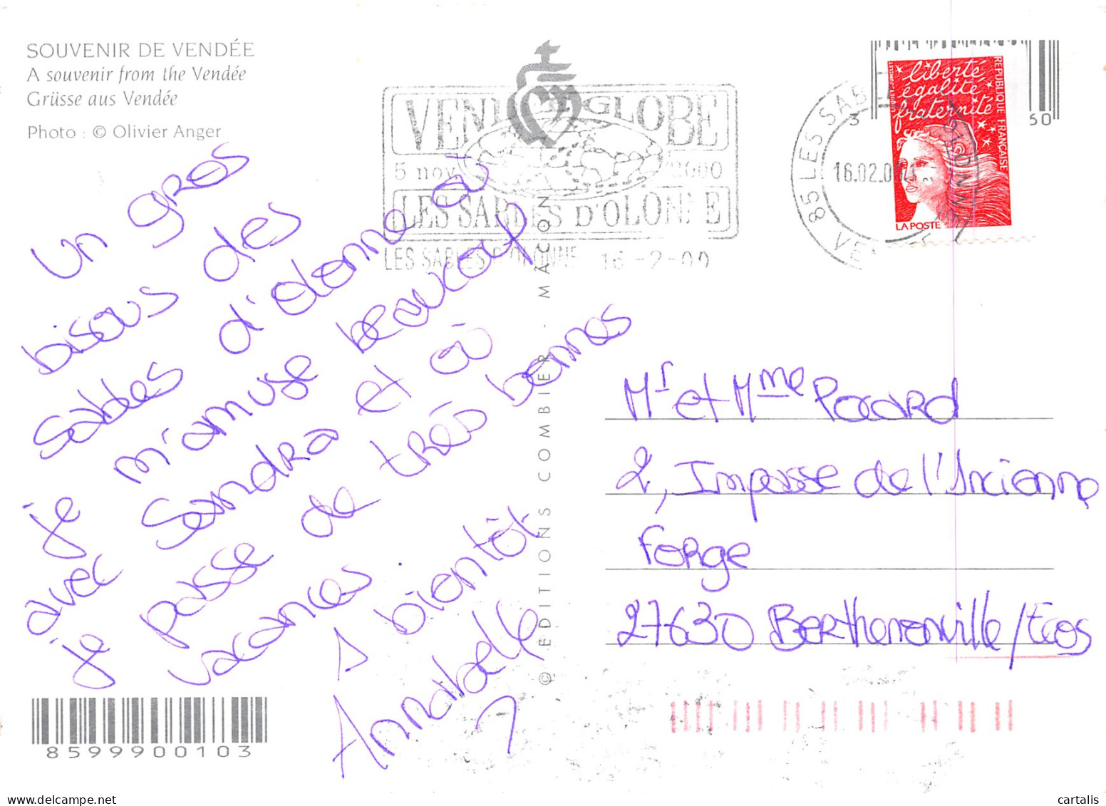 85-VENDEE-N° 4426-A/0325 - Autres & Non Classés