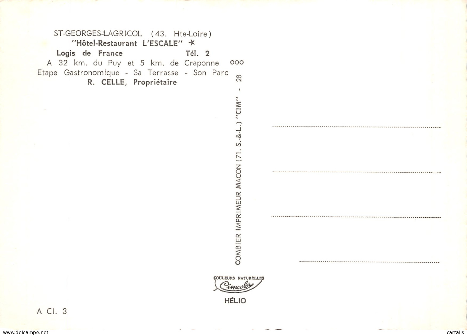 43-SAINT GEORGES LAGRICOL-N° 4426-A/0279 - Other & Unclassified