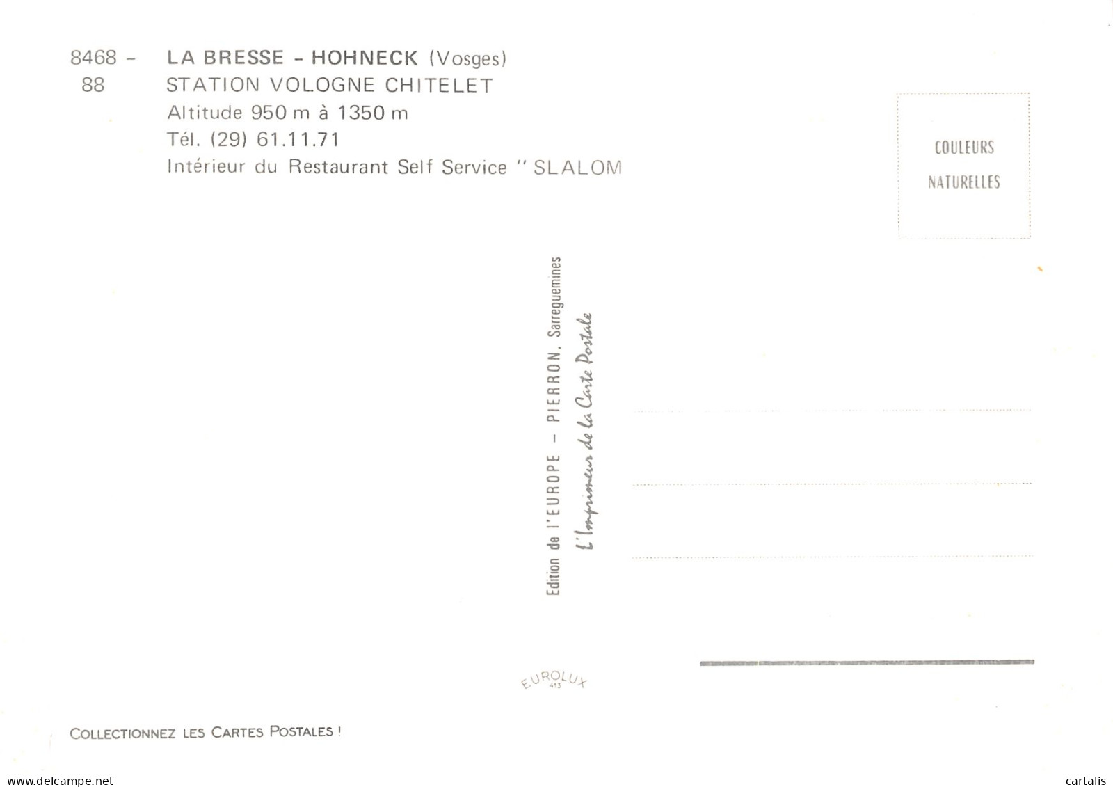 88-LA BRESSE HOHNECK-N° 4426-A/0169 - Autres & Non Classés