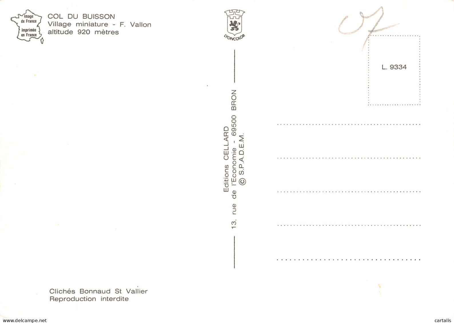 07-COL DU BUISSON-N° 4426-A/0141 - Other & Unclassified