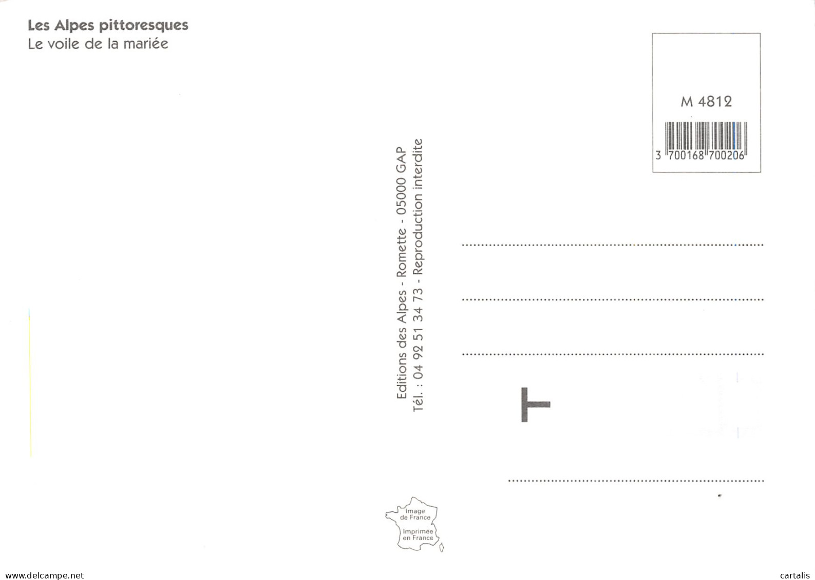 05-LES ALPES LE VOILE DE LA MARIEE-N° 4425-D/0375 - Autres & Non Classés