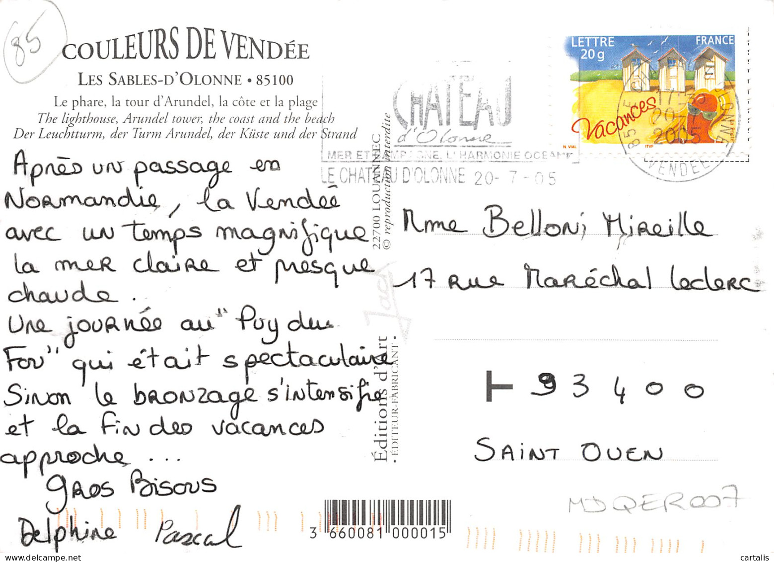 85-LES SABLES D OLONNE-N° 4425-D/0297 - Sables D'Olonne