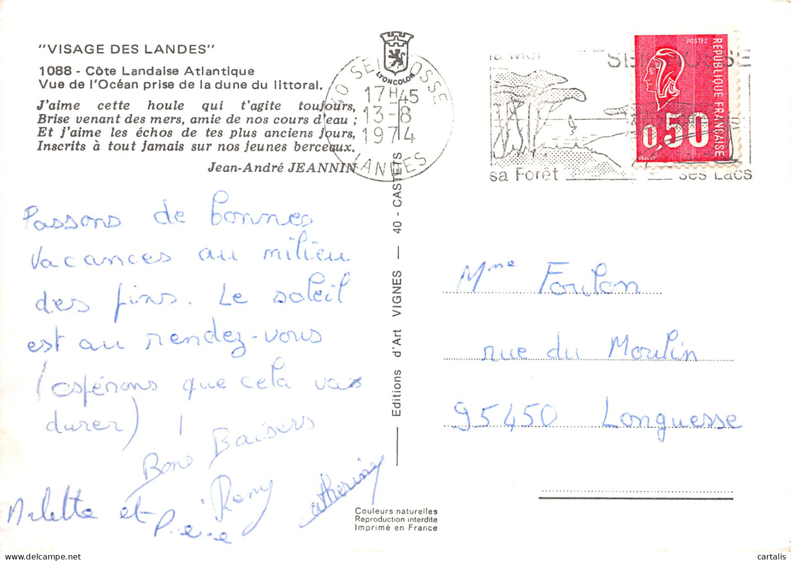 40-LES LANDES-N° 4425-D/0233 - Sonstige & Ohne Zuordnung