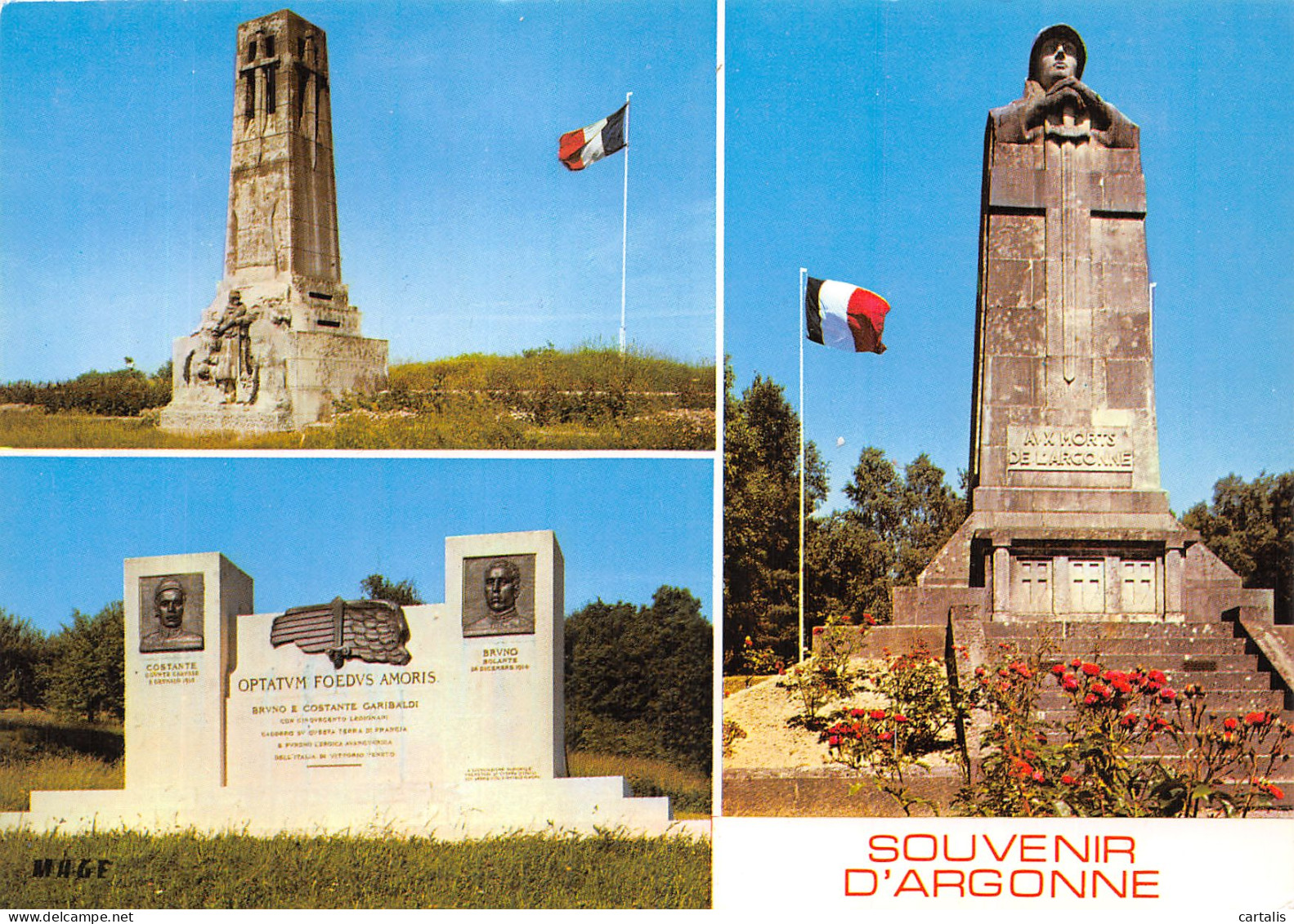 55-ARGONNE MONUMENT COMBAT-N° 4427-A/0211 - Autres & Non Classés