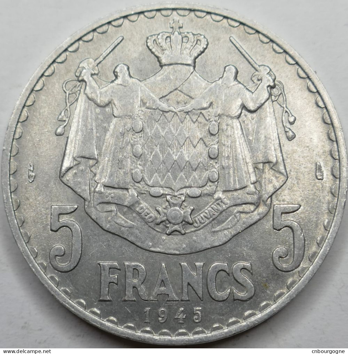 Monaco - Principauté - Louis II - 5 Francs 1945 - SUP/AU55 - Mon6136 - 1922-1949 Luigi II