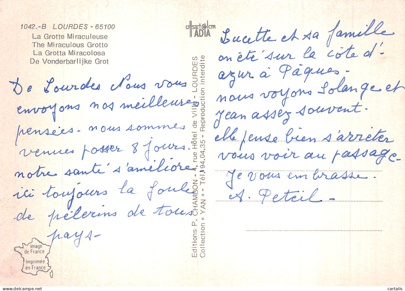 65-LOURDES-N° 4426-D/0123 - Lourdes