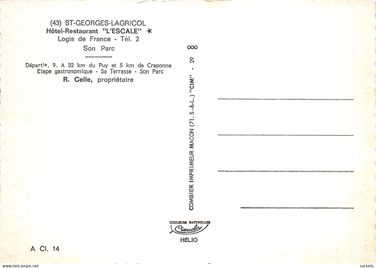 43-SAINT GEORGES LAGRICOL-N° 4426-D/0023 - Other & Unclassified