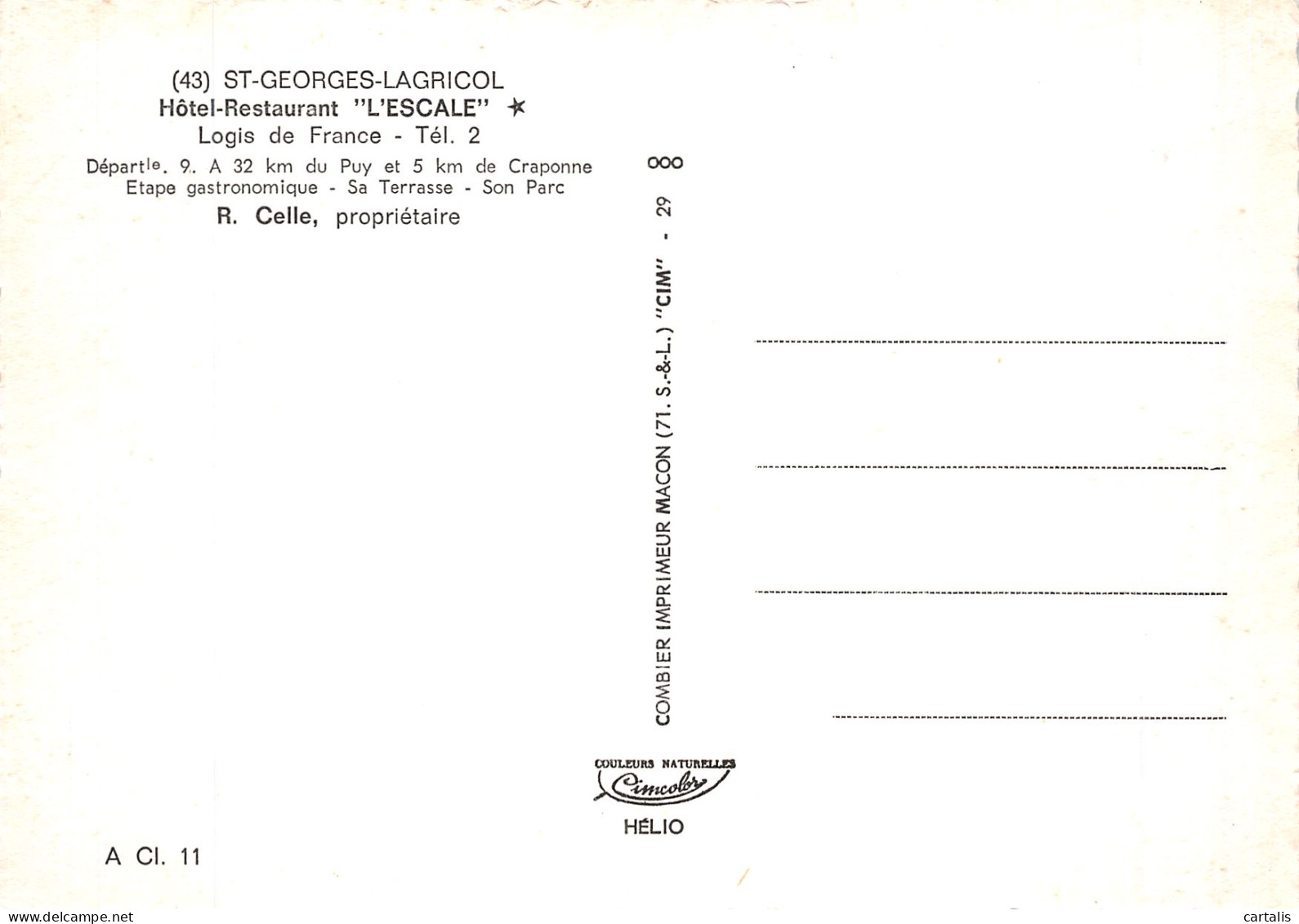 43-SAINT GEORGES LAGRICOL-N° 4426-D/0021 - Andere & Zonder Classificatie
