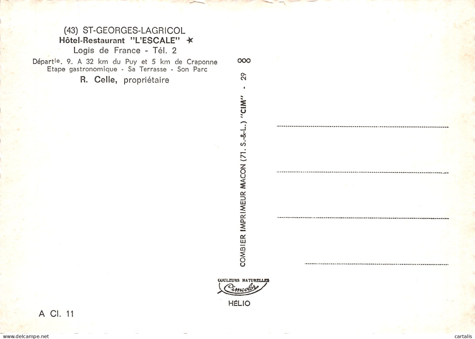 43-SAINT GEORGES LAGRICOL-N° 4426-D/0019 - Other & Unclassified