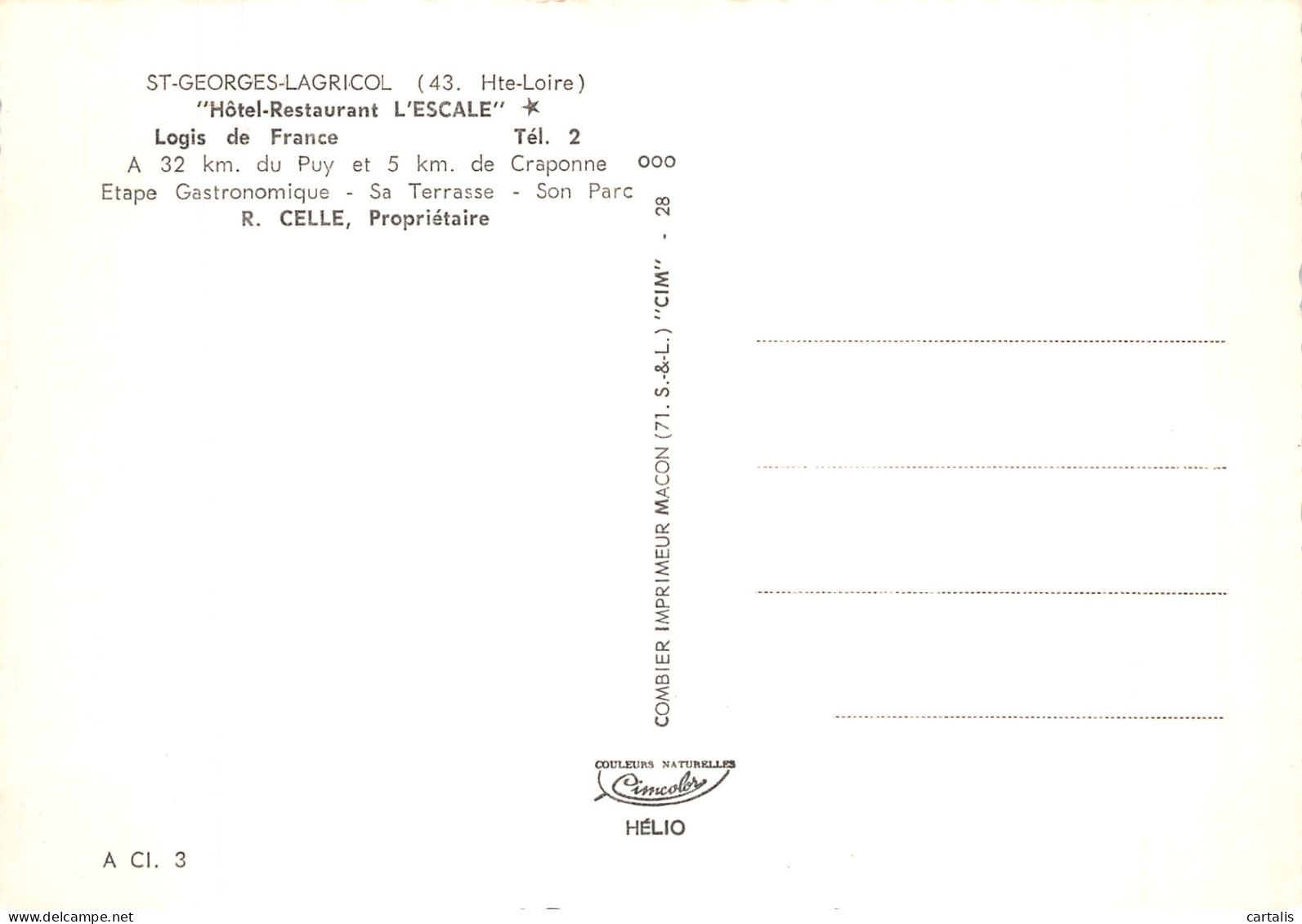 43-SAINT GEORGES LAGRICOL-N° 4426-C/0389 - Other & Unclassified