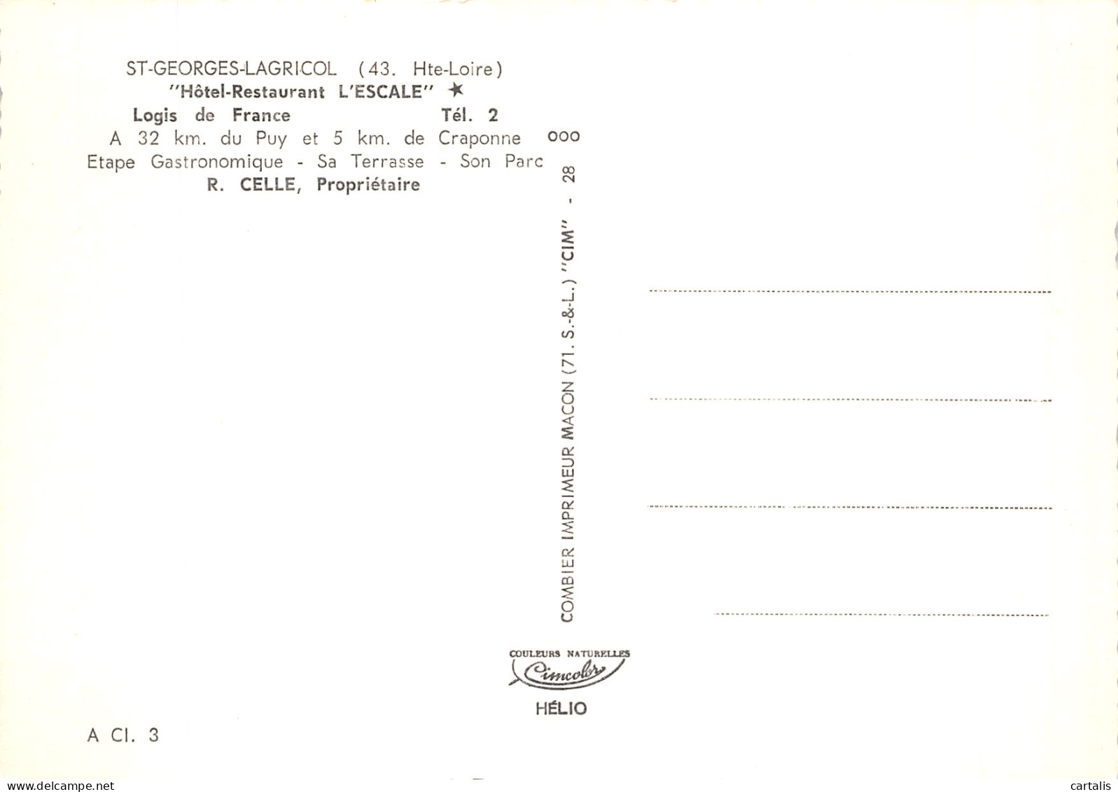 43-SAINT GEORGES LAGRICOL-N° 4426-C/0393 - Other & Unclassified