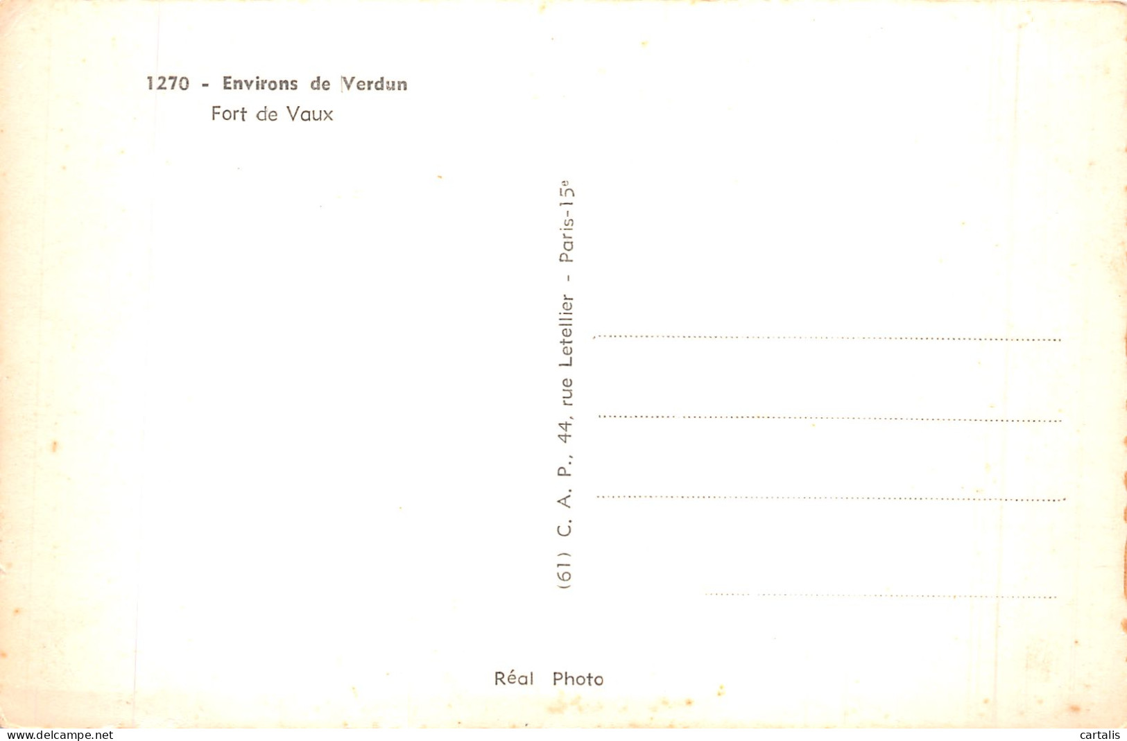 55-FORT DE VAUX-N° 4428-B/0061 - Other & Unclassified