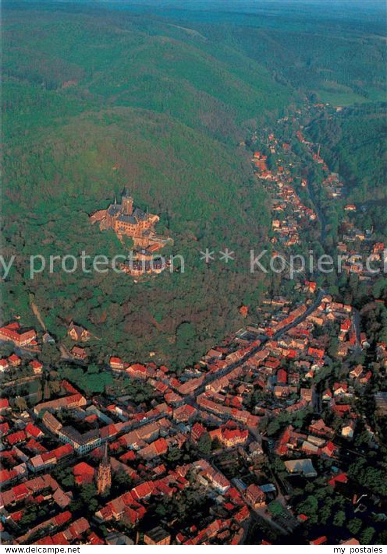 73725834 Wernigerode Harz Fliegeraufnahme Teilansicht M. Schloss Muehletal Werni - Wernigerode