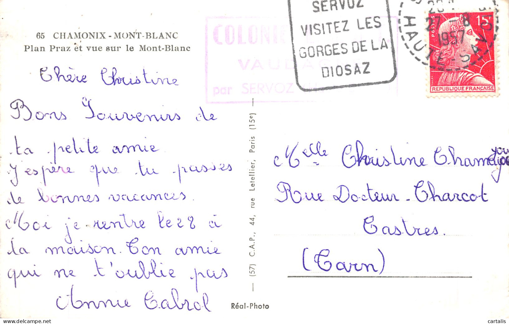 74-CHAMONIX-N° 4428-A/0007 - Chamonix-Mont-Blanc
