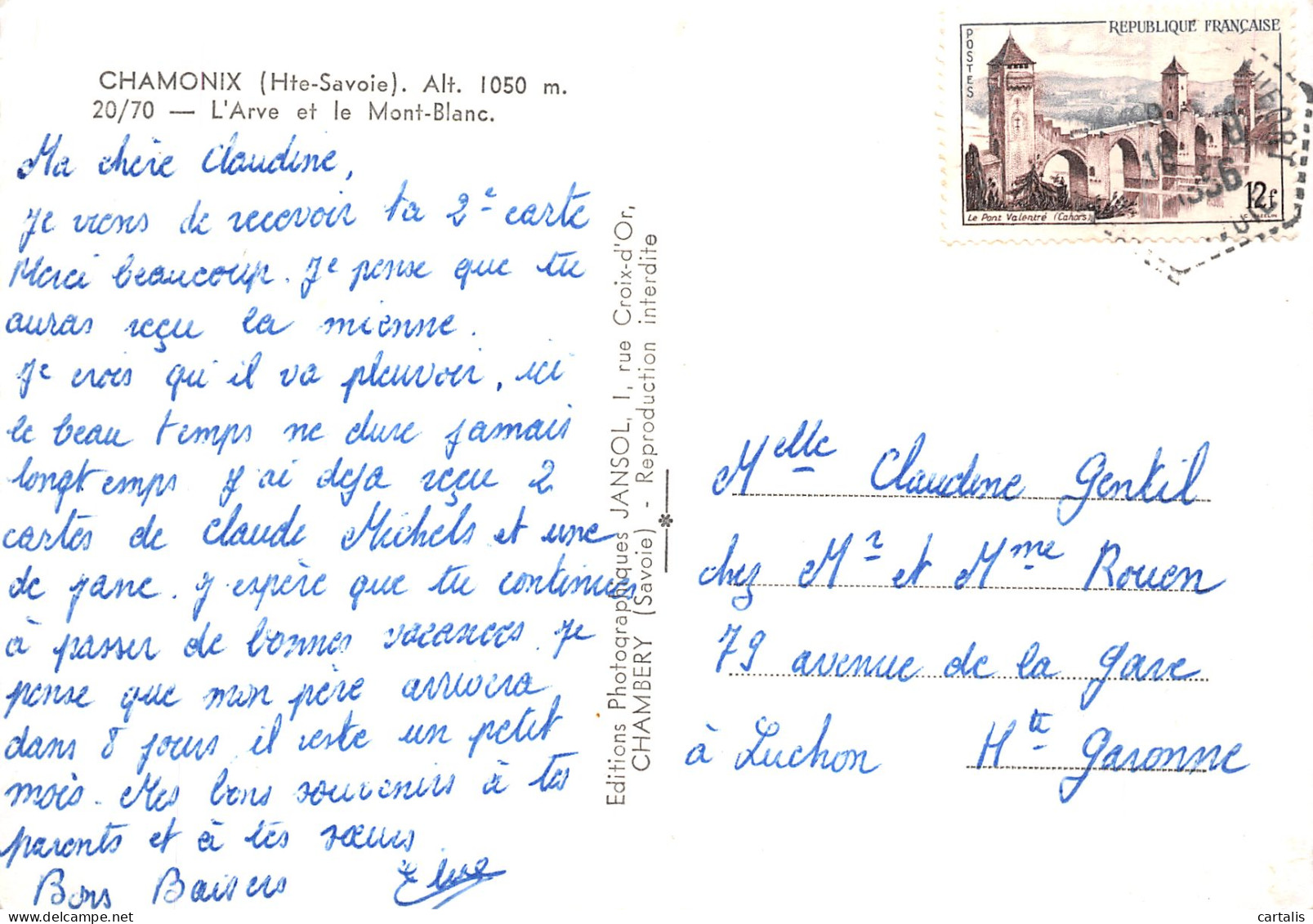 74-CHAMONIX-N° 4427-B/0373 - Chamonix-Mont-Blanc