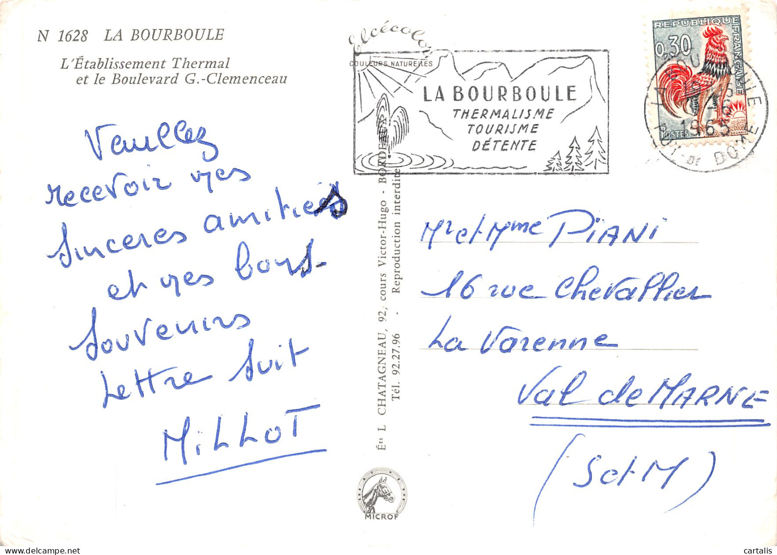 63-LA BOURBOULE-N° 4427-B/0363 - La Bourboule