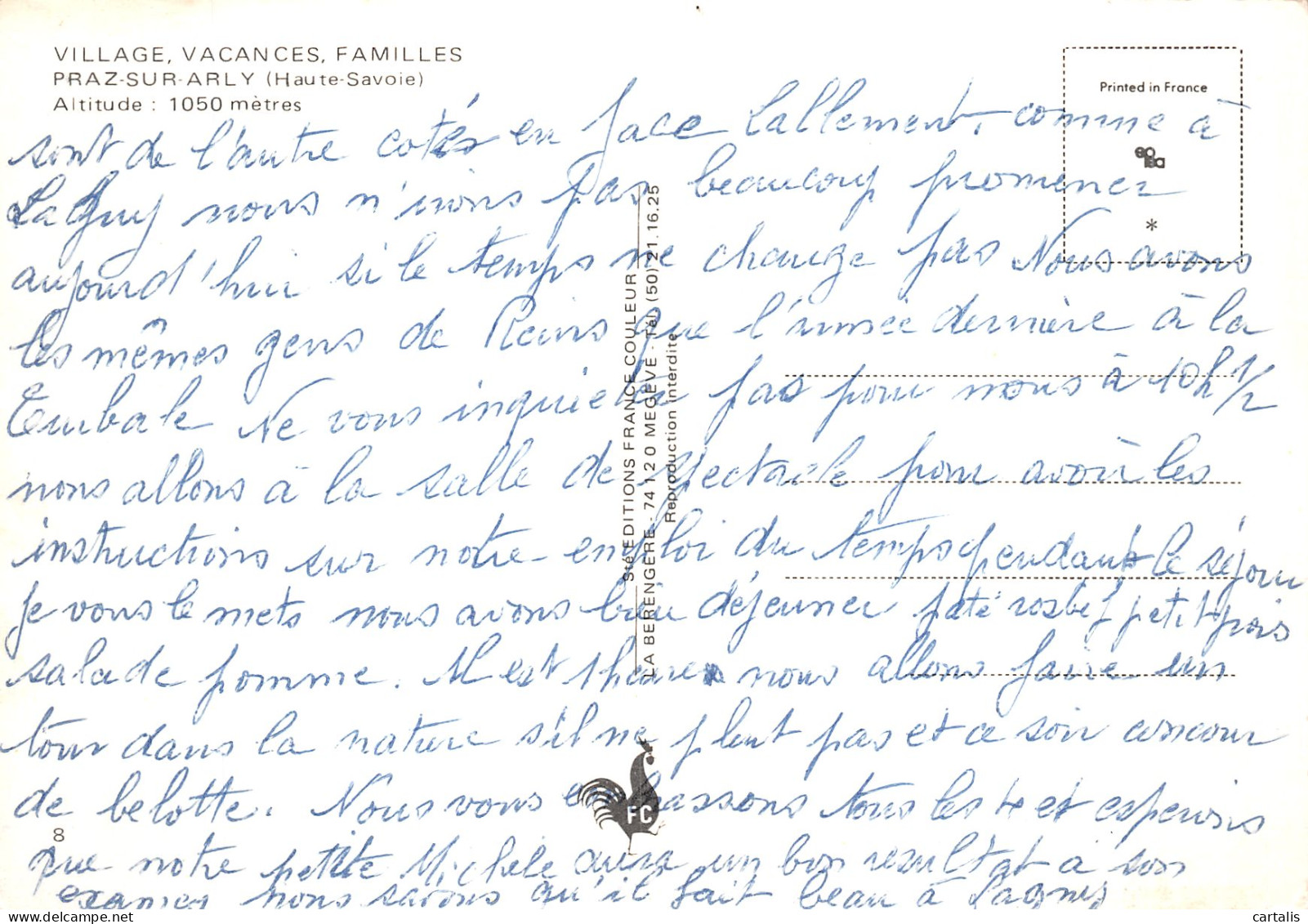 74-PRAZ SUR ARLY-N° 4427-B/0223 - Other & Unclassified