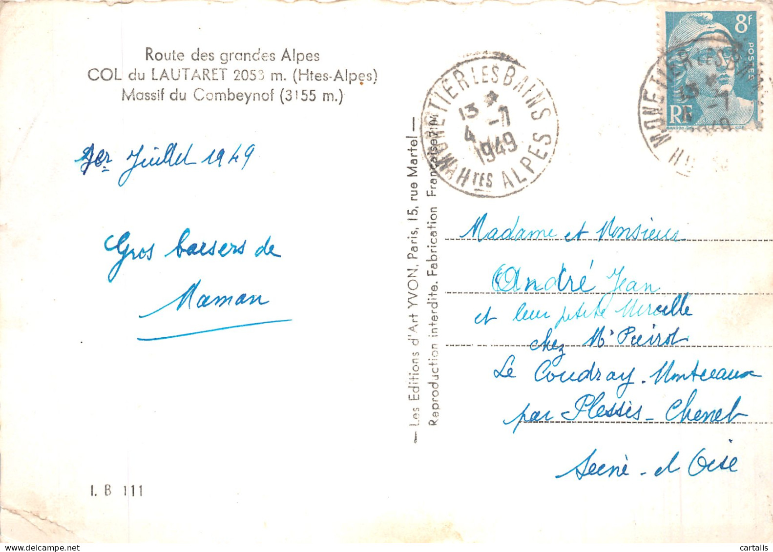 05-COL DU LAUTARET-N° 4427-A/0349 - Autres & Non Classés