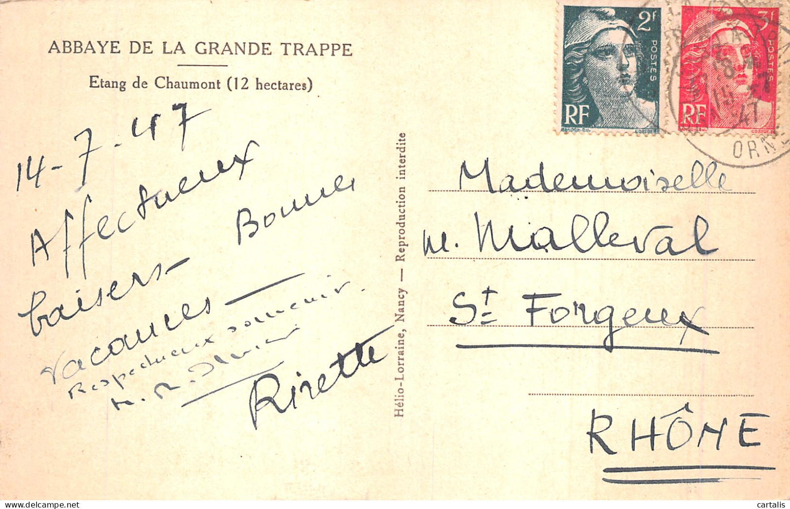 61-ABBAYE DE LA GRANDE TRAPPE-N° 4428-C/0059 - Altri & Non Classificati