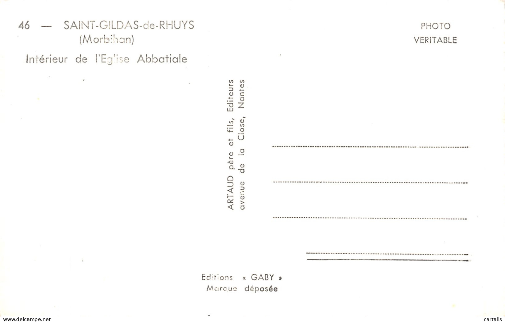56-SAINT GILDAS DE RHUYS-N° 4428-B/0255 - Autres & Non Classés