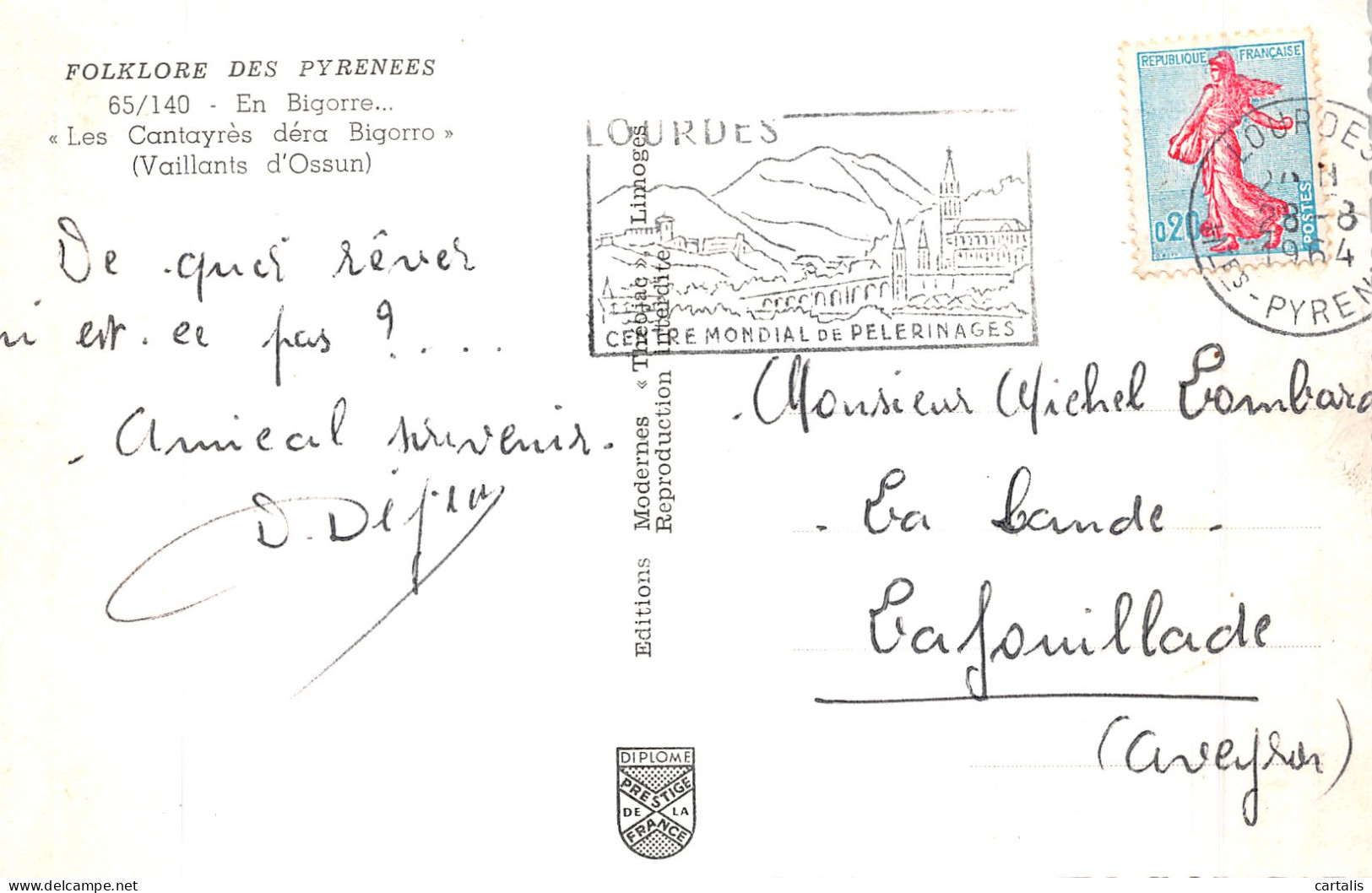 64-FOLKLORE DES PYRENEES-N° 4428-B/0257 - Other & Unclassified