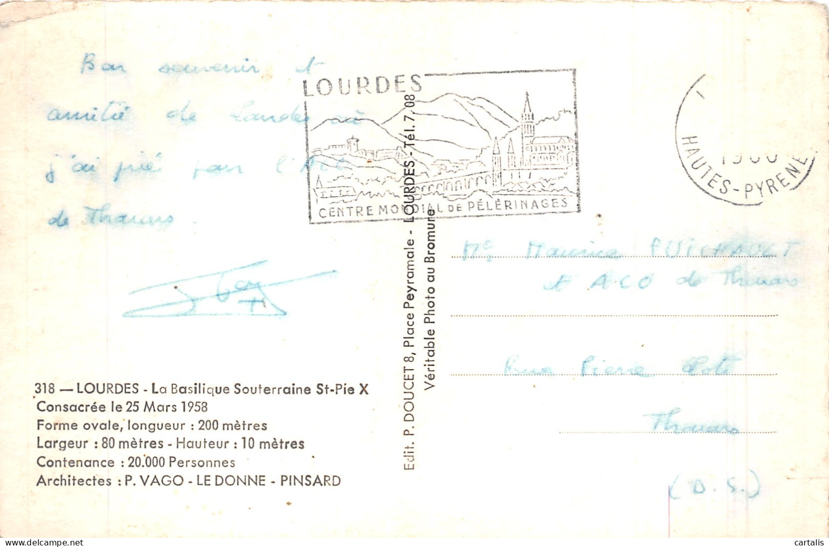 65-LOURDES-N° 4428-B/0143 - Lourdes