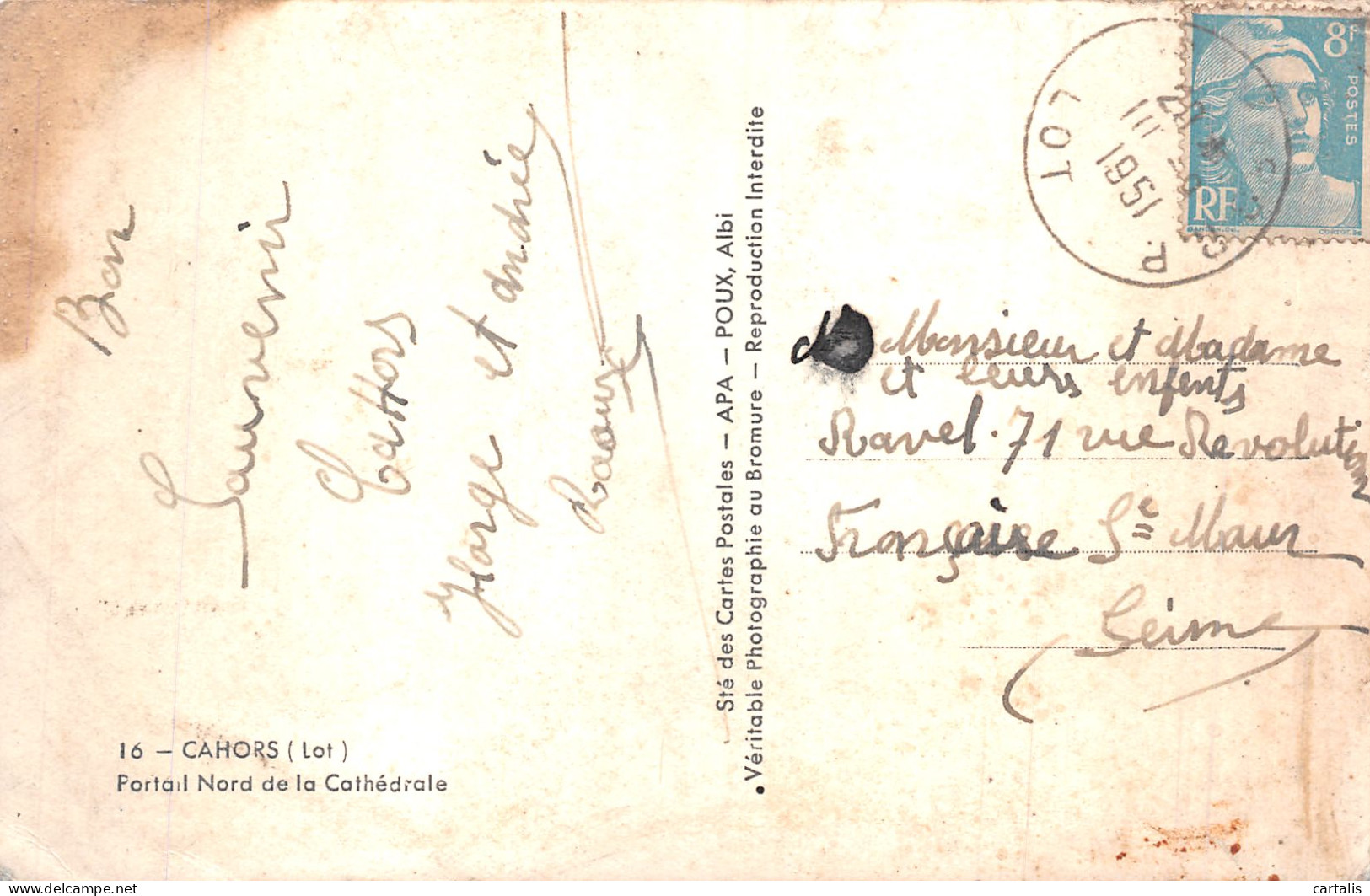 46-CAHORS-N° 4428-G/0005 - Cahors