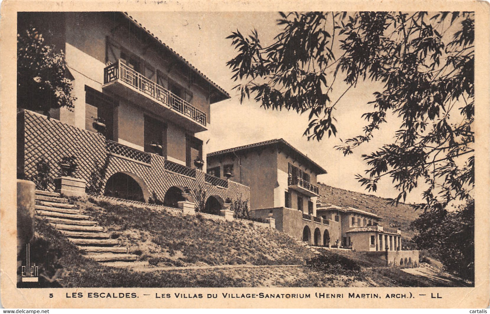 66-LES ESCALDES VILLAS DU VILLAGE SANATORIUM-N° 4429-A/0155 - Autres & Non Classés