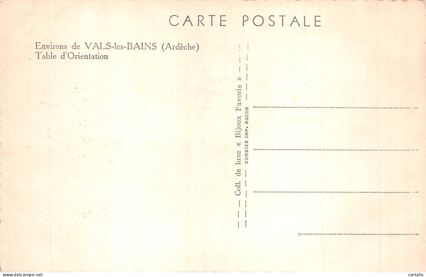 07-TABLE D ORIENTATION-N° 4428-H/0385 - Other & Unclassified