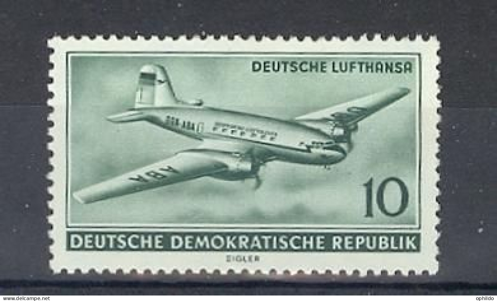DDR     243  * *  TB  Avion  - Unused Stamps