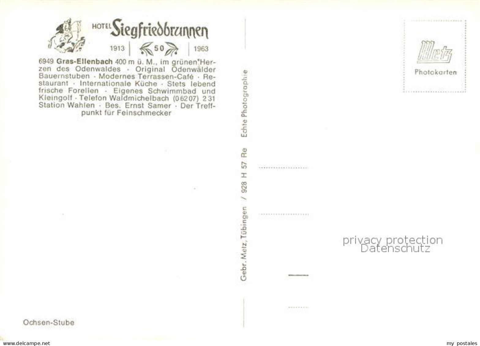 73725756 Gras-Ellenbach Hotel Siegfriedbrunnen Festtafel Gras-Ellenbach - Altri & Non Classificati