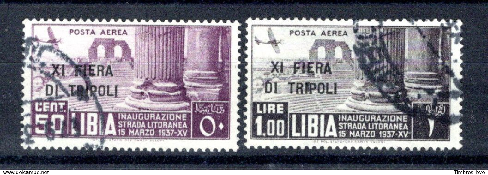 Libye 24.4.19937;  Colonie Italienne - 11e Fiera Tripoli; Mchel-N° 87 + 88, Oblitéré - Libië