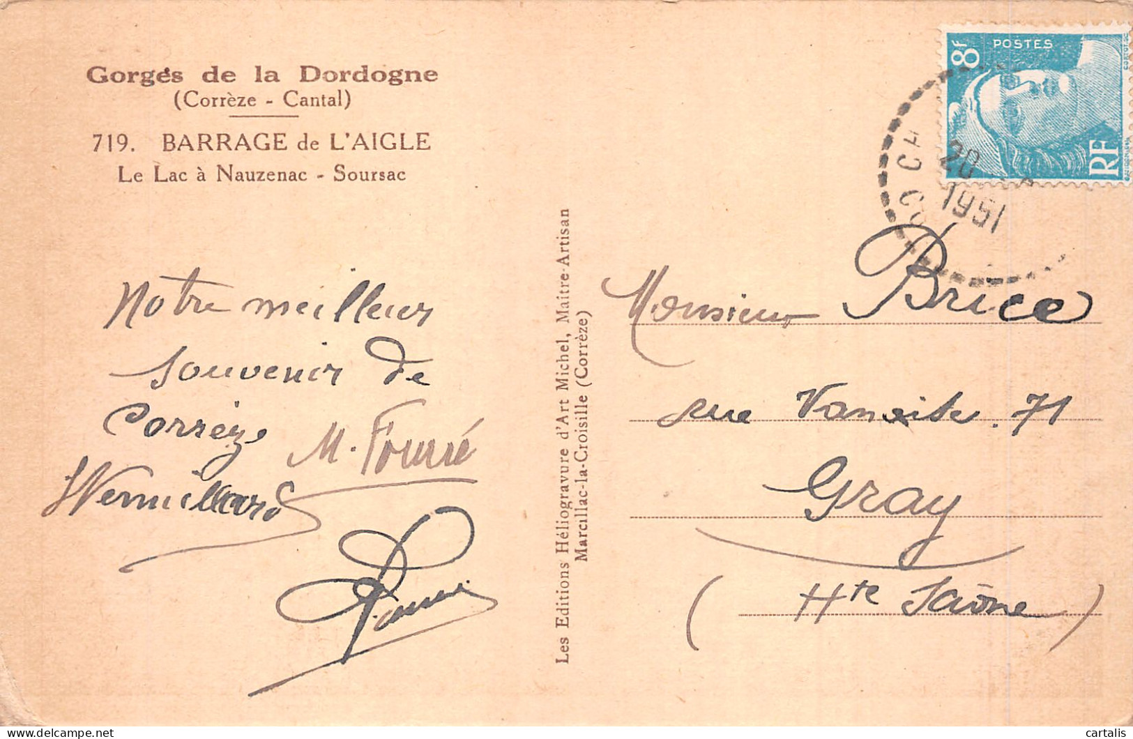 19-BARRAGE DE L AIGLE-N° 4429-C/0039 - Other & Unclassified