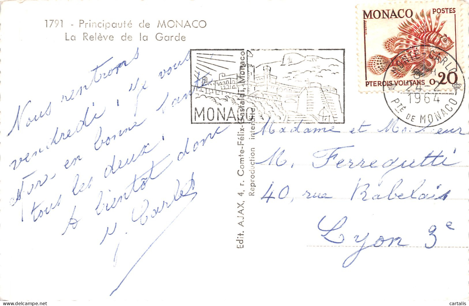 98-MONACO-N° 4429-C/0011 - Autres & Non Classés