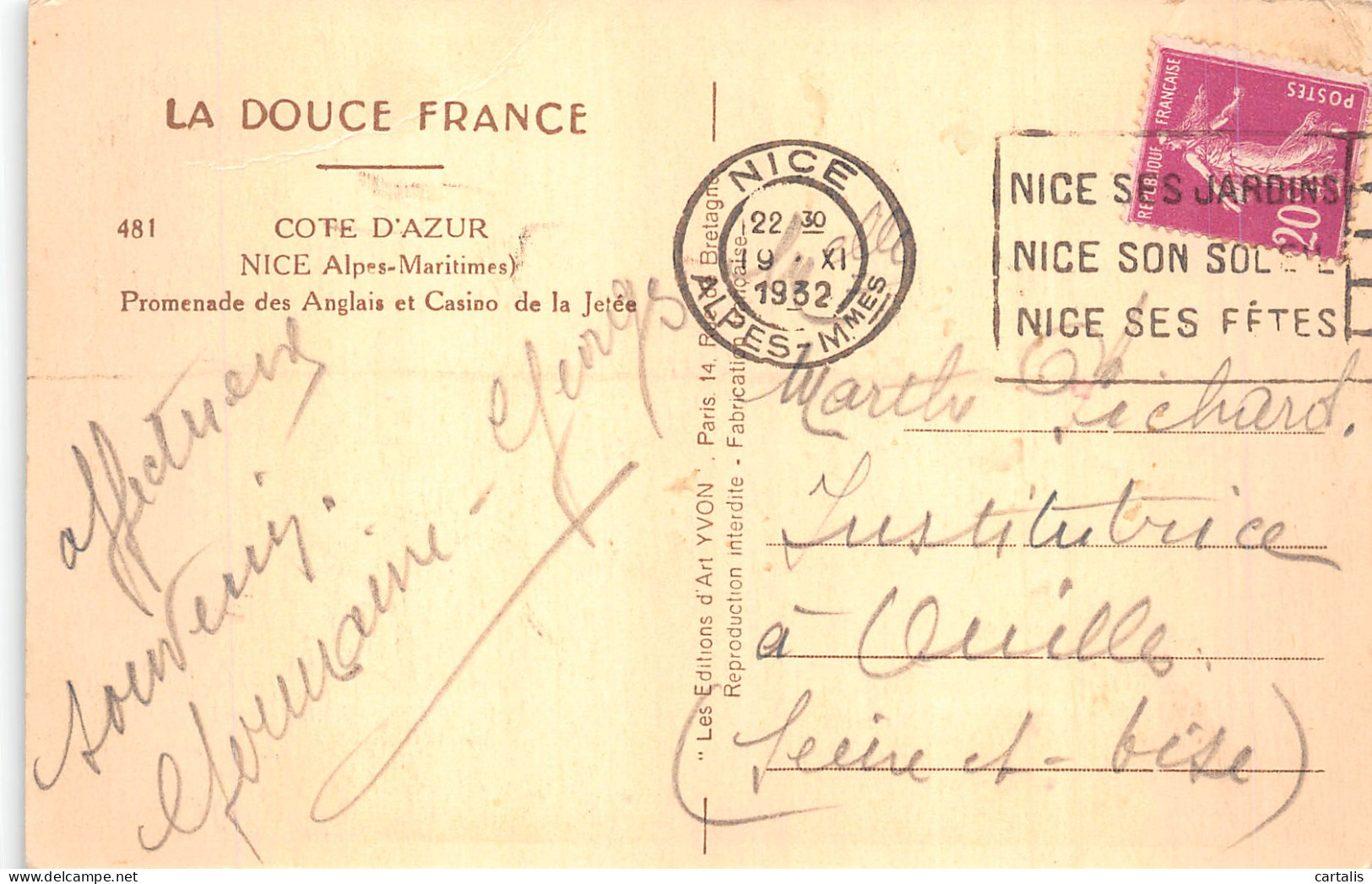 06-NICE-N° 4429-G/0067 - Andere & Zonder Classificatie