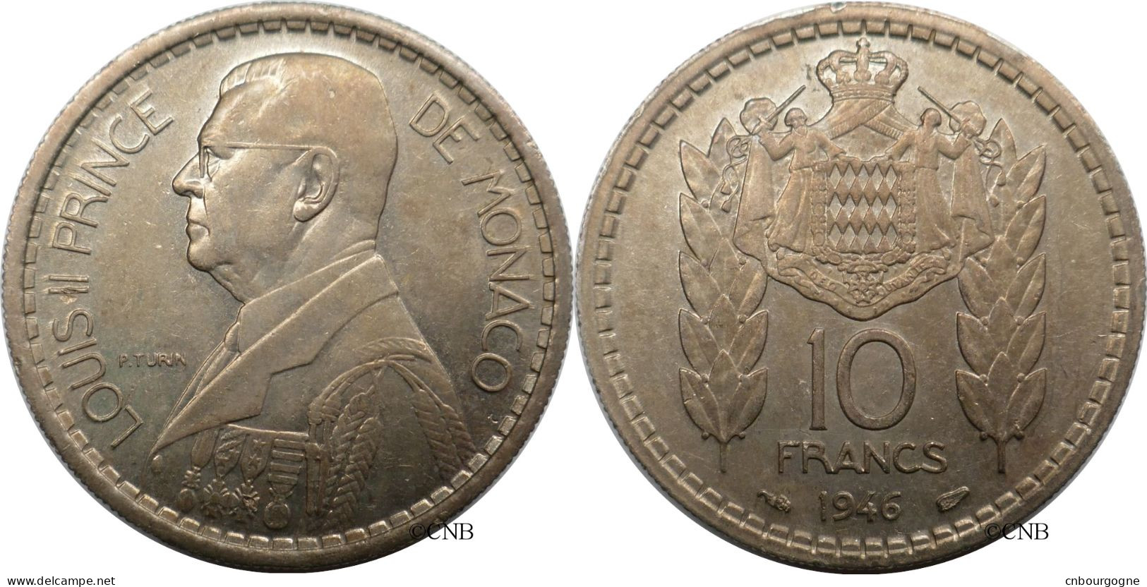 Monaco - Principauté - Louis II - 10 Francs 1946 - TTB/XF45 - Mon6742 - 1922-1949 Louis II