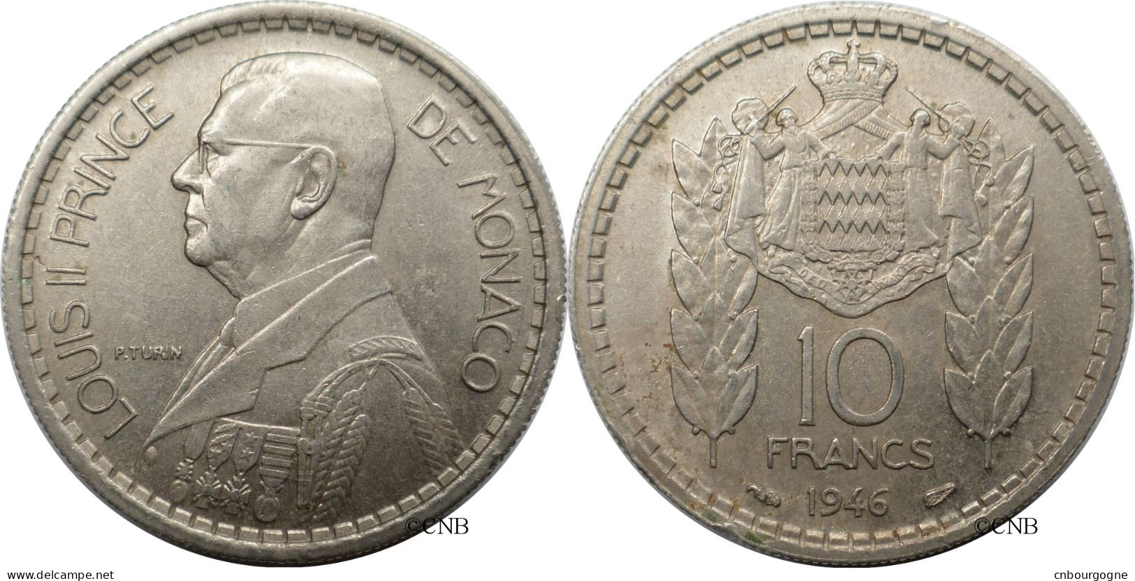 Monaco - Principauté - Louis II - 10 Francs 1946 - TTB/XF45 - Mon6743 - 1922-1949 Louis II