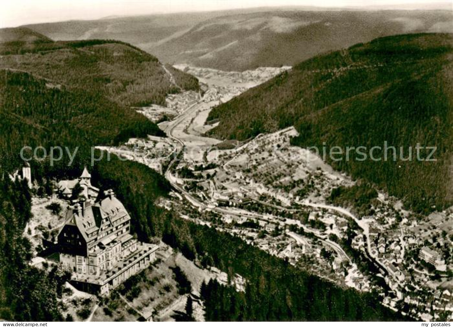 73725718 Wildbad Schwarzwald Sommerberghotel Wildbad Fliegeraufnahme Wildbad Sch - Other & Unclassified