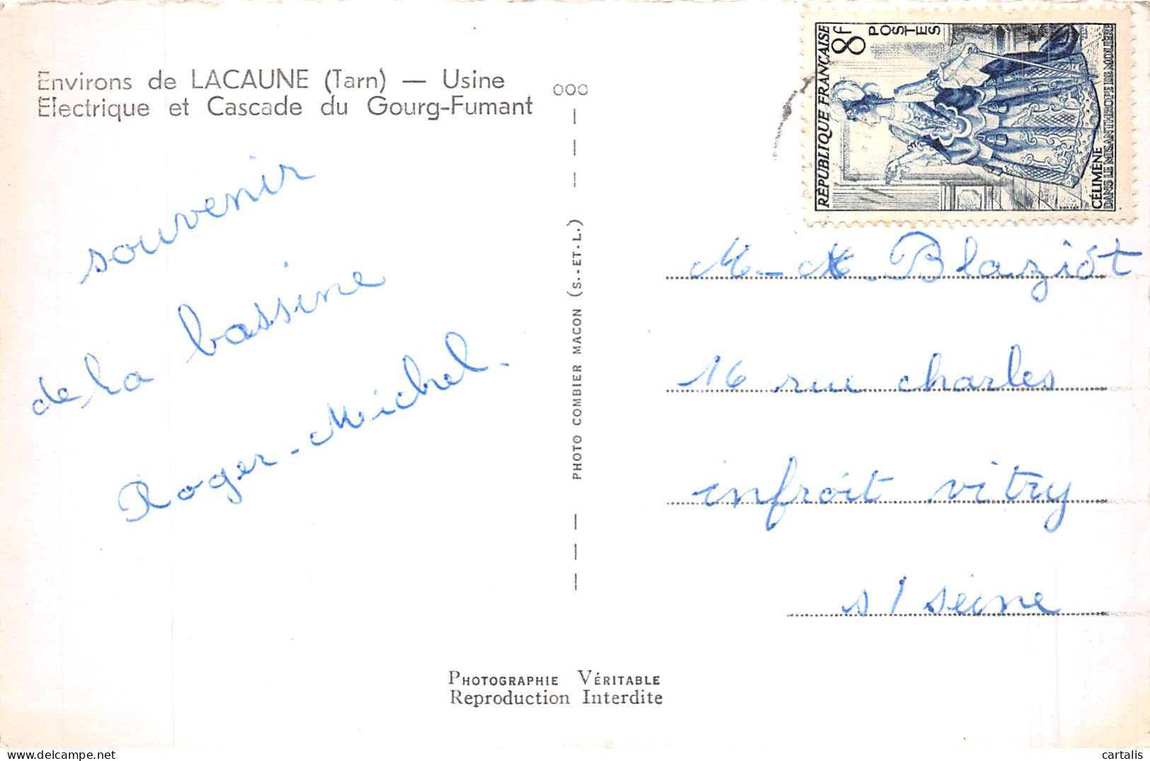 81-CASCADE DU GOURG FUMANT-N° 4430-A/0243 - Other & Unclassified