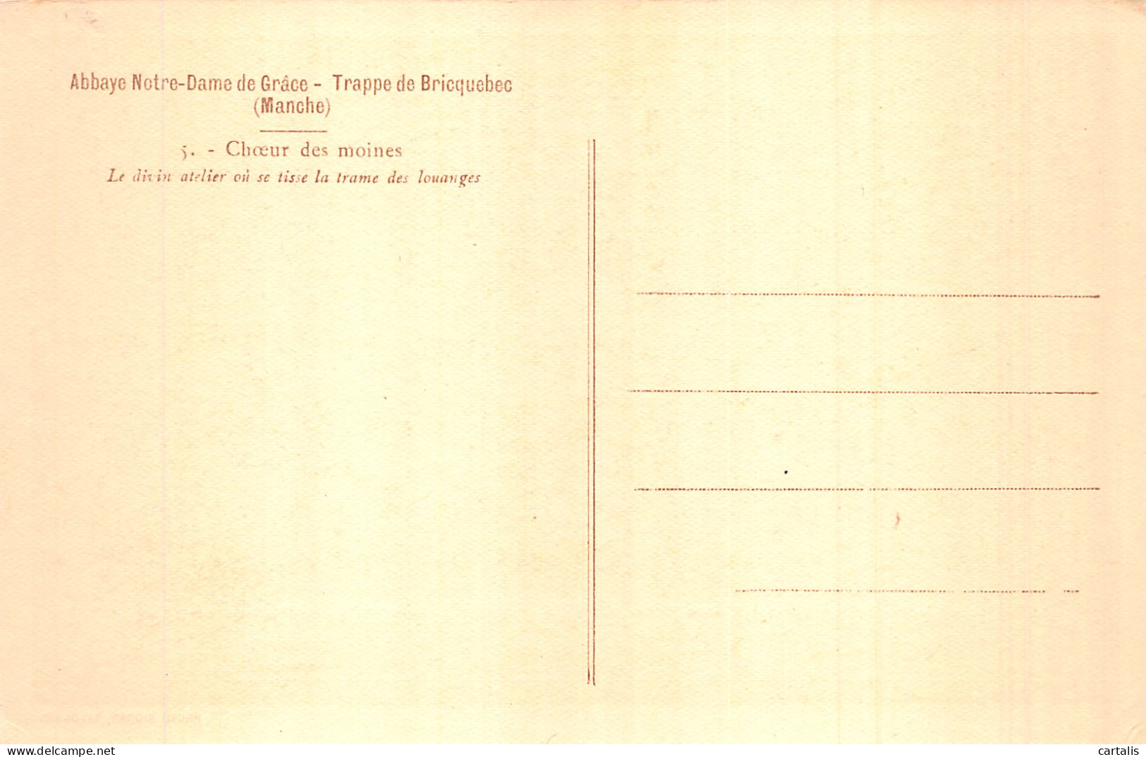 50-ABBAYE DE NOTRE DALE DE GRACE-N° 4430-A/0067 - Altri & Non Classificati