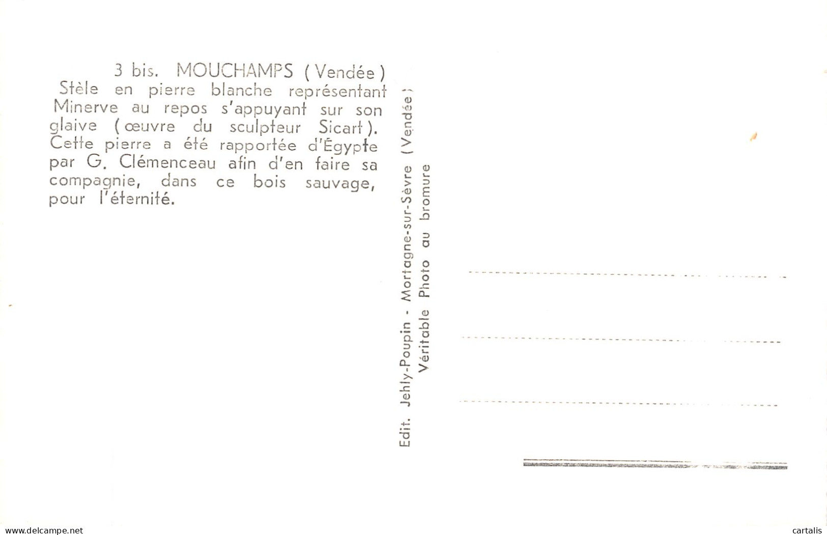 85-MOUCHAMPS-N° 4430-A/0033 - Autres & Non Classés