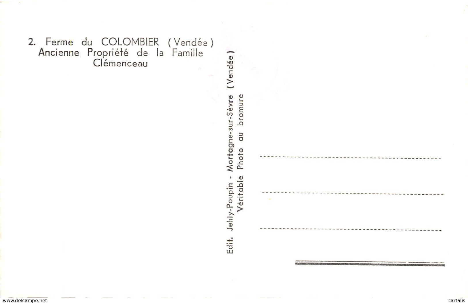 85-LE COLOMBIER-N° 4429-H/0399 - Autres & Non Classés