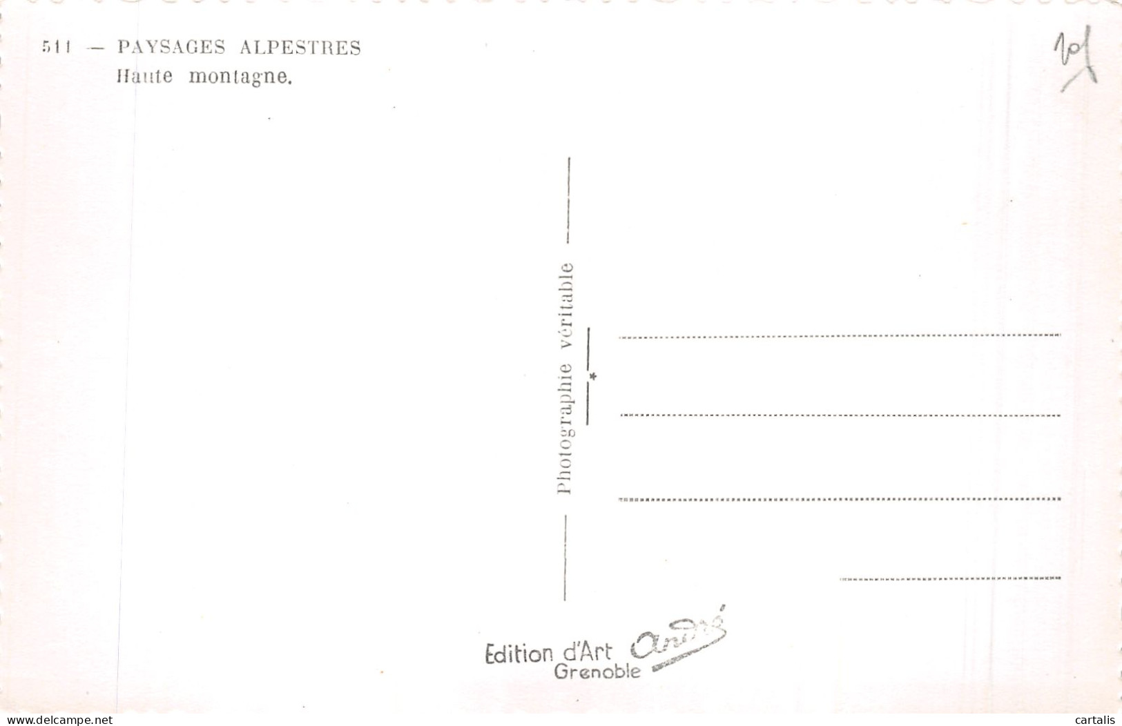 ID-PAYSAGE DE HAUTE MONTAGNE-N° 4429-G/0297 - Zu Identifizieren