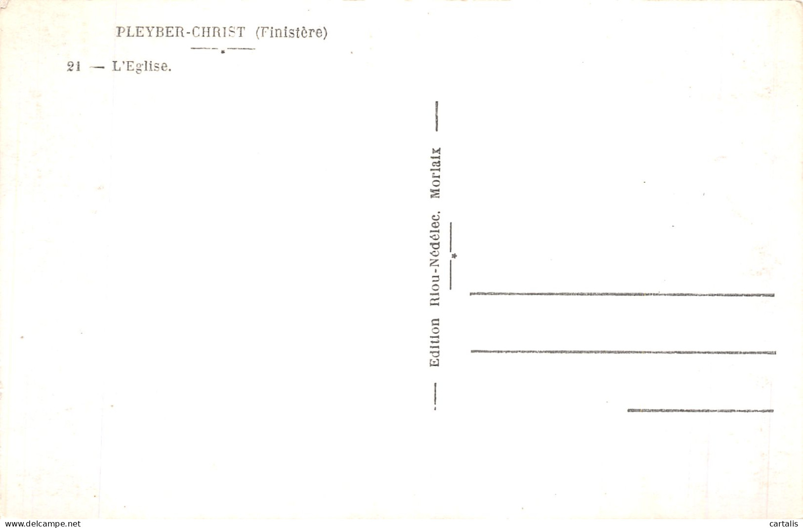 29-PLEYBER CHRST-N° 4430-D/0221 - Autres & Non Classés